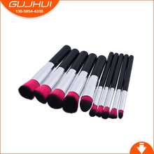 Load image into Gallery viewer, 10 Pcs Golden Makeup Brushes