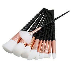 10PCS White Makeup Brushes Set